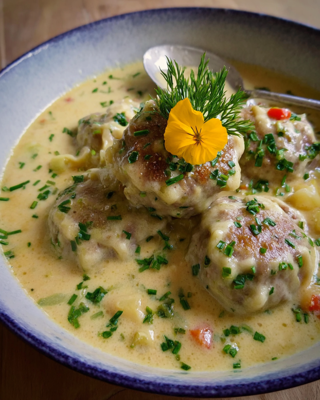 Ukrainische Gretschaniki Klößchen