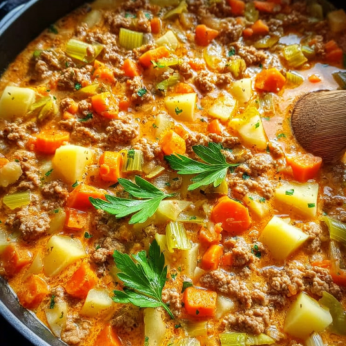 Deftiger Bauerntopf mit Hackfleisch