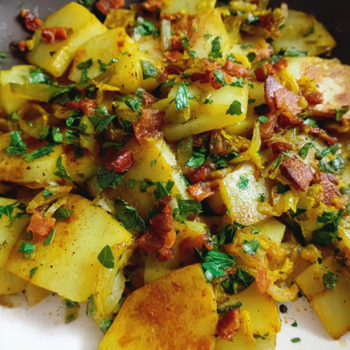 Gebratener Kohlrabi Pfannenklassiker