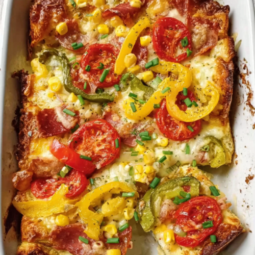 Herzhafter Gemüse Ofenschlupfer