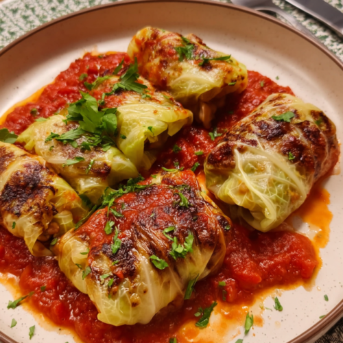 Mediterrane Kohlrouladen vegetarisch