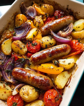 Würziger Wurst Ofenauflauf