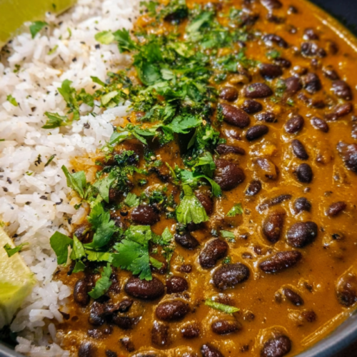 Aromatisches Schwarze Bohnen Curry