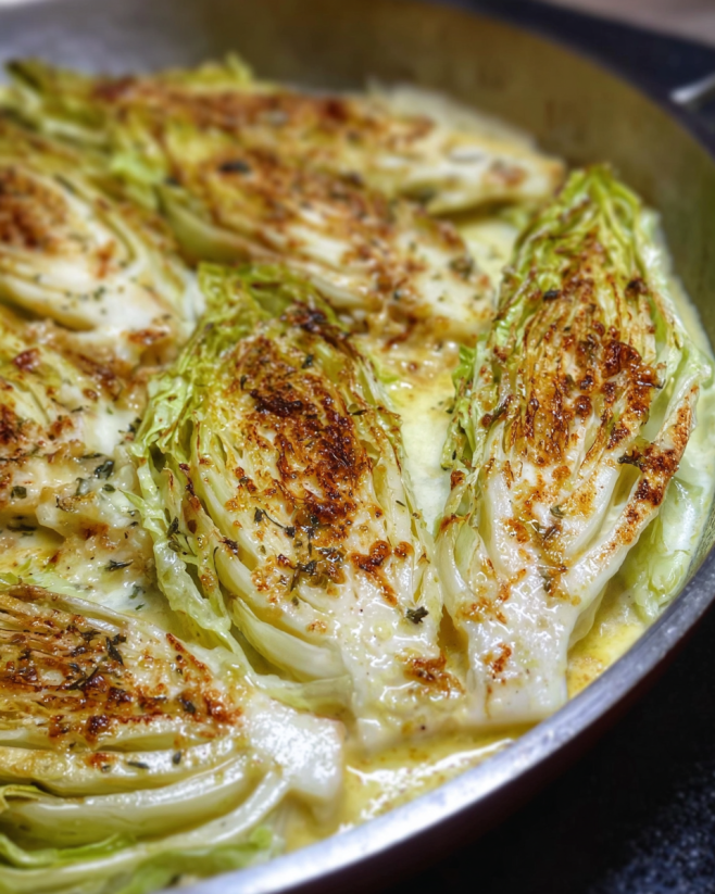 Cremiger Ofen Spitzkohl Genuss