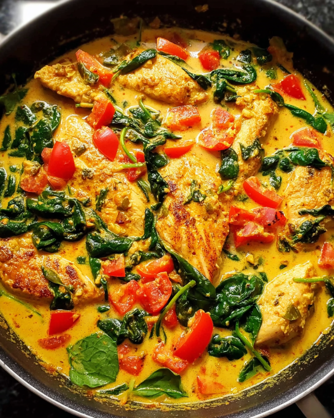 Cremiges Hähnchen-Kokos-Curry