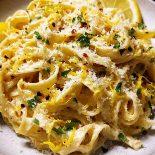 Cremige Pasta al Limone