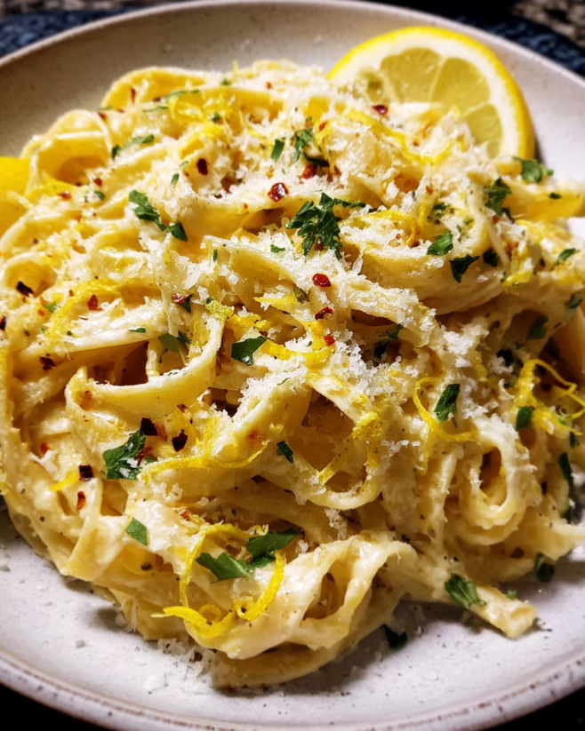 Cremige Pasta al Limone