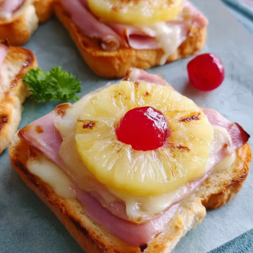 Knuspriger Toast Hawaii Klassiker